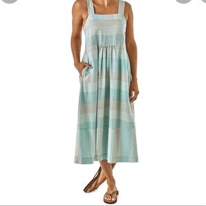 Patagonia Striped Blue and Gray Dress